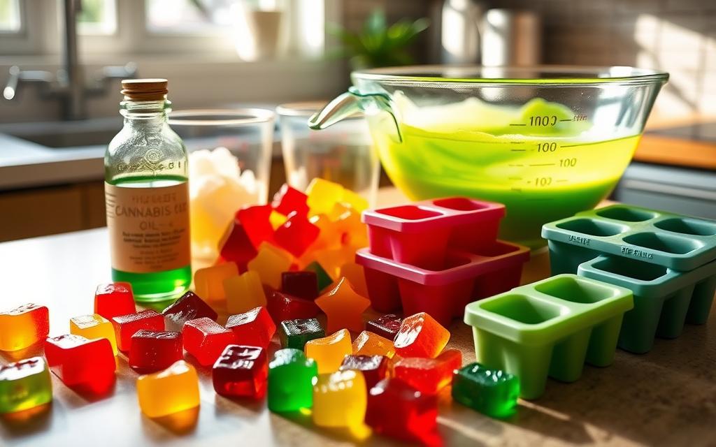 making cannabis gummies